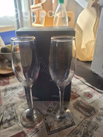 Pack 4 copas de vino o flute