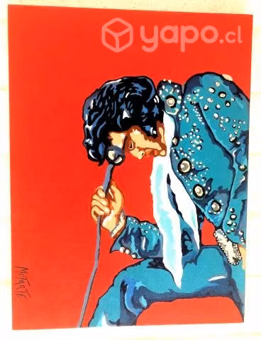 Cuadro Pintura Oleo Elvis Presley - Imagen 4