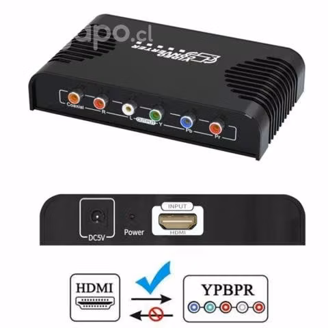 Conversor Hdmi A Componente para juegos retro - Imagen 1