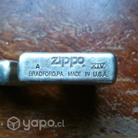 Encendedor ZIPPO de plata, colección Jim Beam