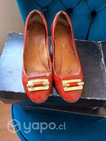 Zapatos charol rojo GACEL