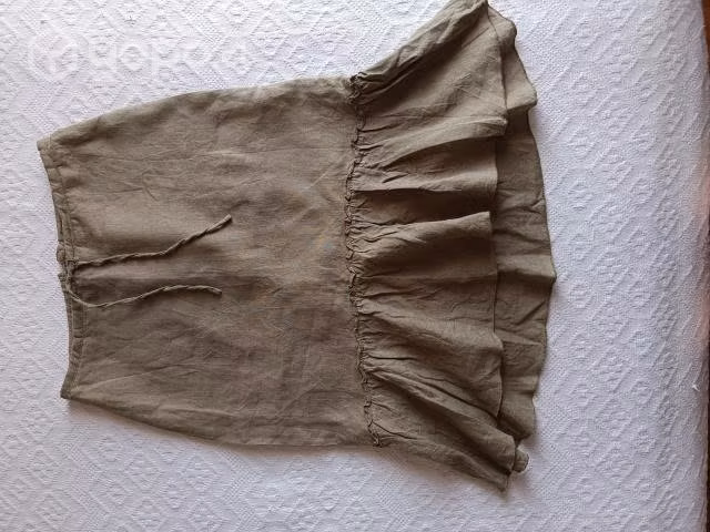 Falda de lino H&M