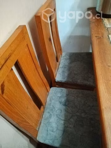 Comedor de madera + 4 sillas - Imagen 4