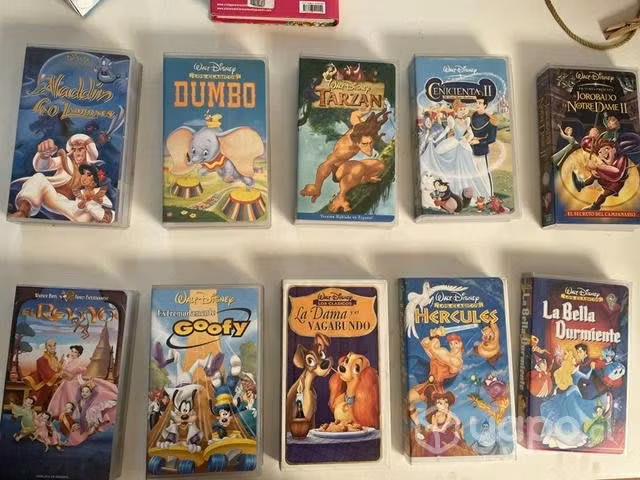 20 VHS clásicos de Disney