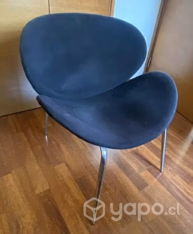 Silla Felpa Negra - Imagen 5