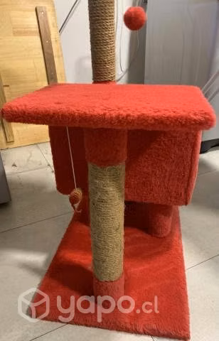 Rascador para gato tipo casa