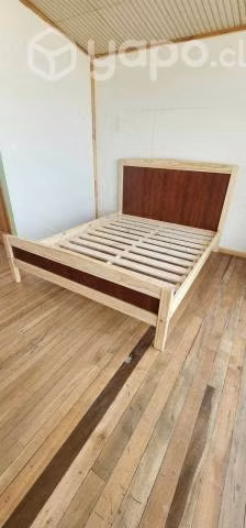 Cama madera 2 plazas