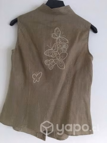 Blusa lino talla S-M. Retiro cerca metros Tobalaba - Imagen 4