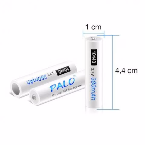 Batería Pila Recargable Litio 380mAh AAA 3.7V