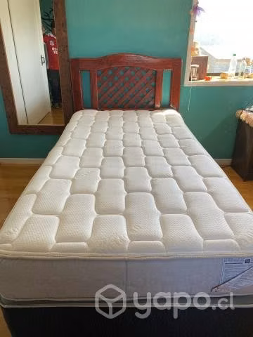 Cama nido 1,5 plaza + respaldo