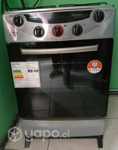 Cocina Gas 4 Quemadores Ch-9050 Silver Sindelen