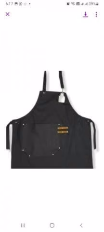 Delantal negro personalizado - Imagen 3