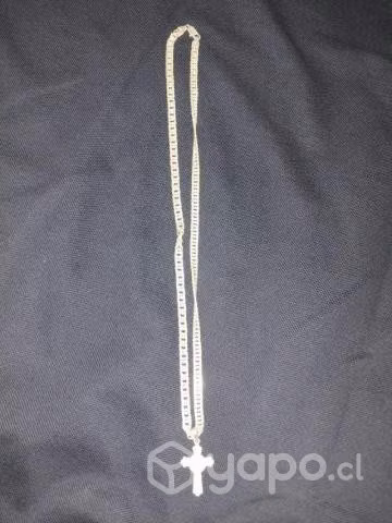 Cadena de plata y colgante de plata