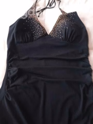 Vestido de noche color negro talla M - Imagen 3