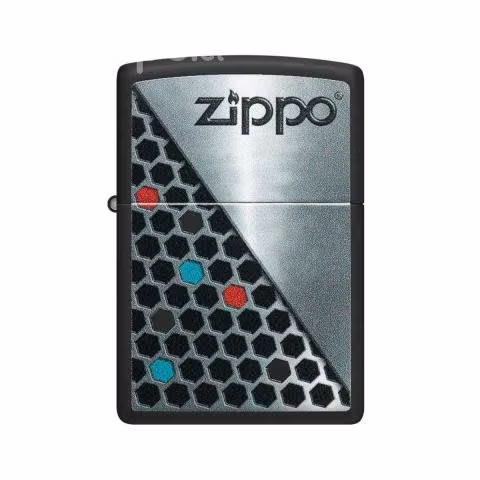 Zippo Hexagon Design Negro ZP48709