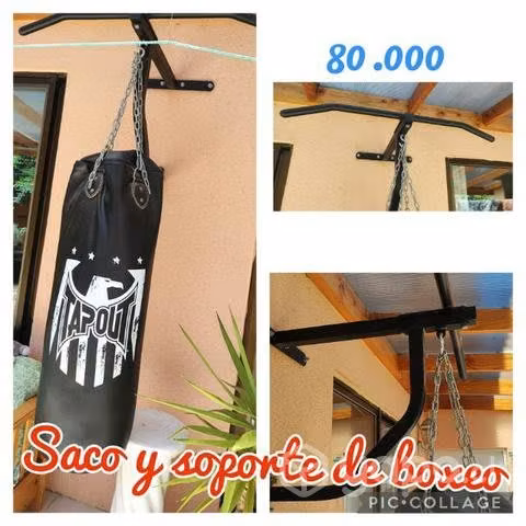 Saco y soporte de boxeo