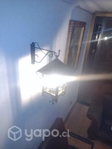 Farol Metal Colgante con vidrio - Imagen 2