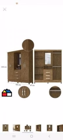 Closet nuevo embalado