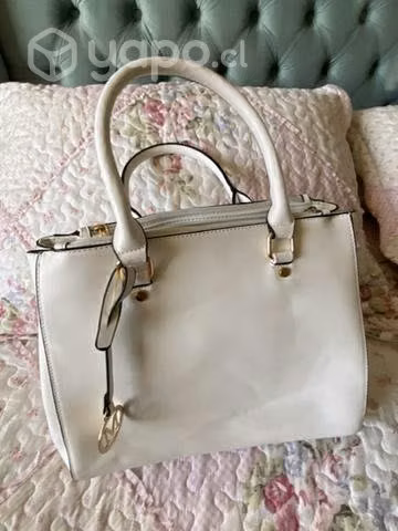 Elegante cartera blanca lisa con 2 compartimentos - Imagen 2