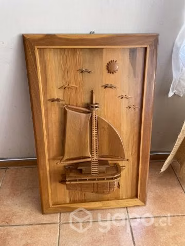 Cuadro madera tema marino