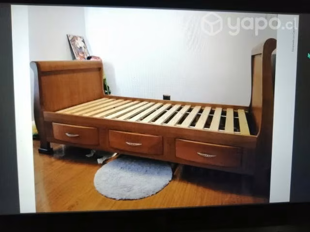 Cama plaza y media, cuna, corral de Raulí - Imagen 3