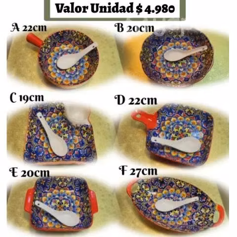 Fuente Picoteo o ensaladeras estilo turco