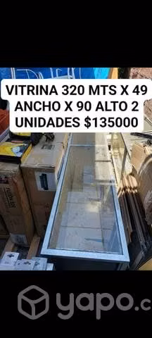 Vitrinas excelente estado dos por cada medida