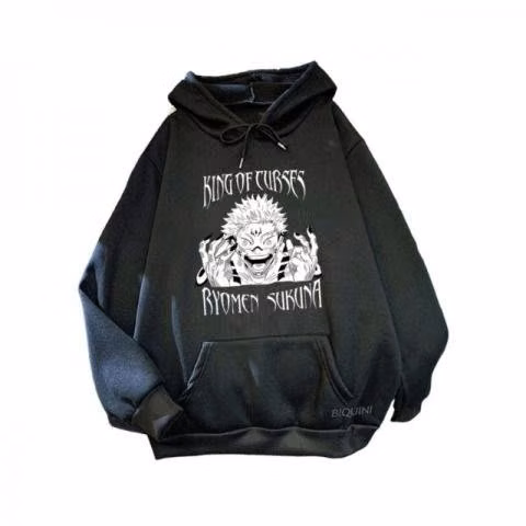 Poleron Jujutsu Kaisen Sukuna Ryomen Negro