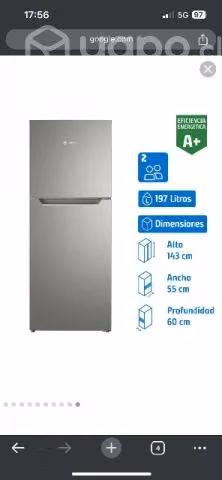Refrigerador Madema 197 litros