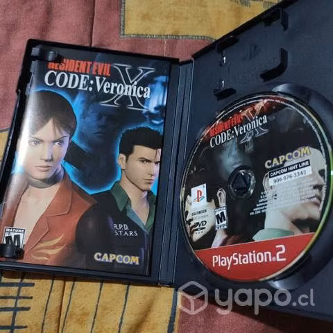 Juego colección Ps2 Resident Evil Código Verónica
