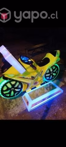 Juego con pantalla simulador de moto