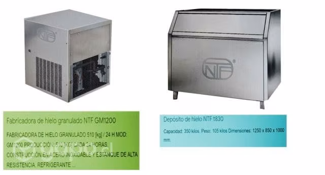 Fabricadora de hielo escama NTF