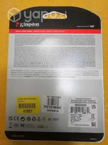Disco SSD 2 TB nuevo y Sellado