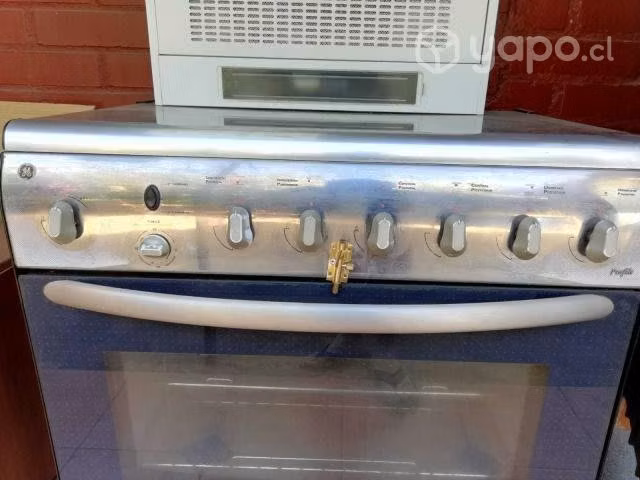 Cocina a gas de 6 platos y campana