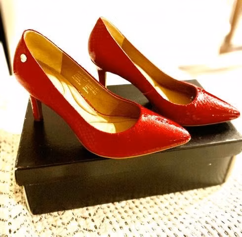 Zapato de Cuero Charol Rojo - Imagen 2