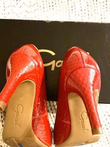 Zapato de Cuero Charol Rojo - Imagen 4