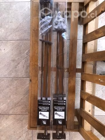 2 Set dobre de barra de cortinas nuevo