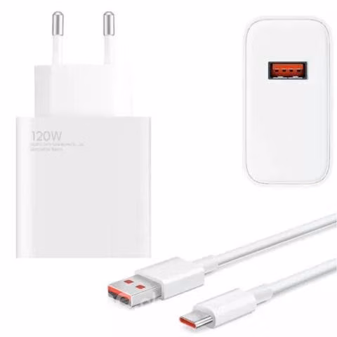 Cargador 120w Usb A Tipo C Pd Ultra Rapida + Cable