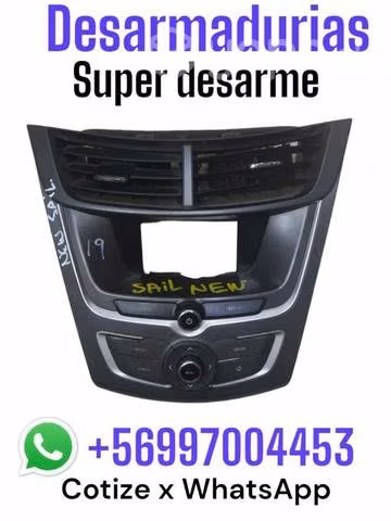 Chevrolet new sail radio con pantalla original