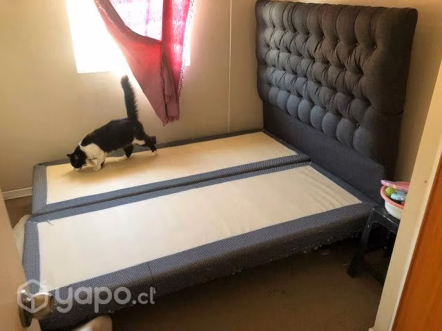 Base de cama mas respaldo