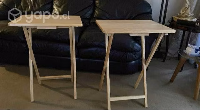 Mesas plegables madera, nuevas - Imagen 2
