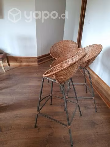 Juego de mimbre