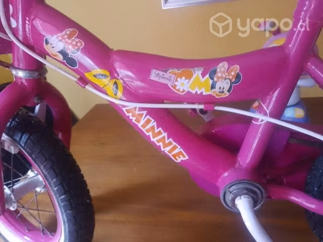 Bicicleta minnie mickey bicicleta roja