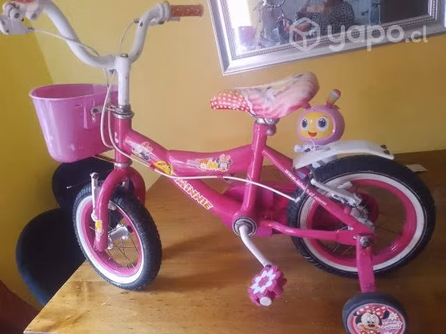 Bicicleta minnie mickey bicicleta roja
