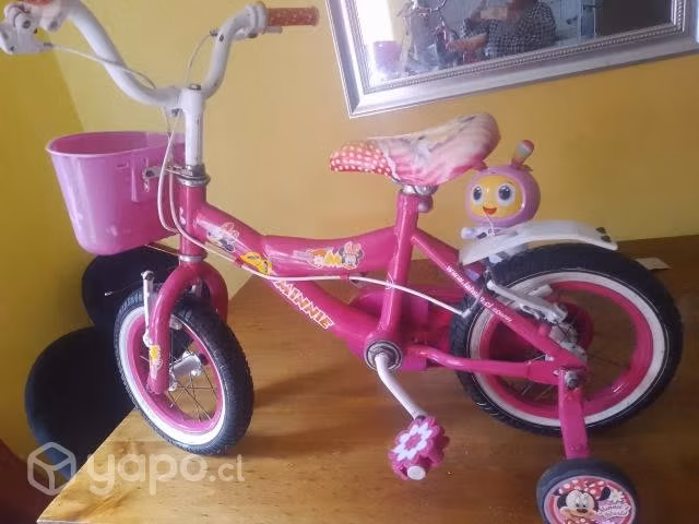 Bicicleta minnie mickey bicicleta roja