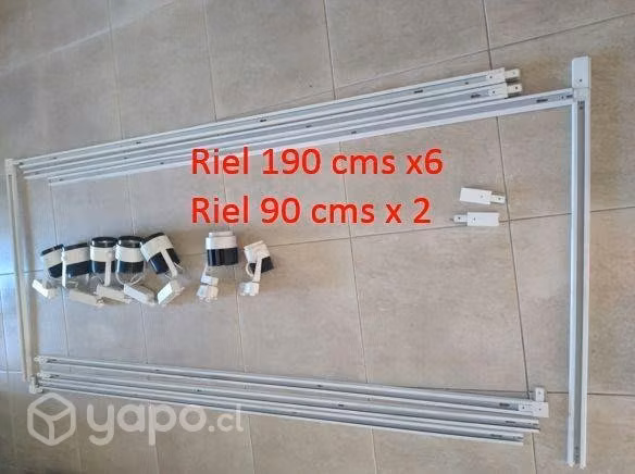 Rieles monofásicos energizados,conectores y focos