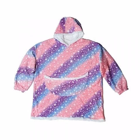 Maxi Poleron Sherpa Huggia Hoodie Bata Con Capucha