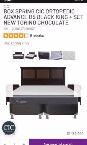 Cama europea ortopedic king