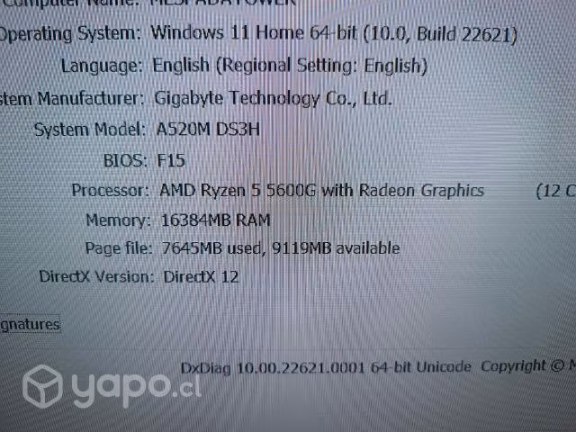 PC AMD 5600g 16GB Ram - Gamer de entrada - Imagen 5