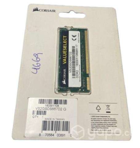 Memoria RAM Notebook SoDimm DDR2 2GB 667MHz Nueva - Imagen 2